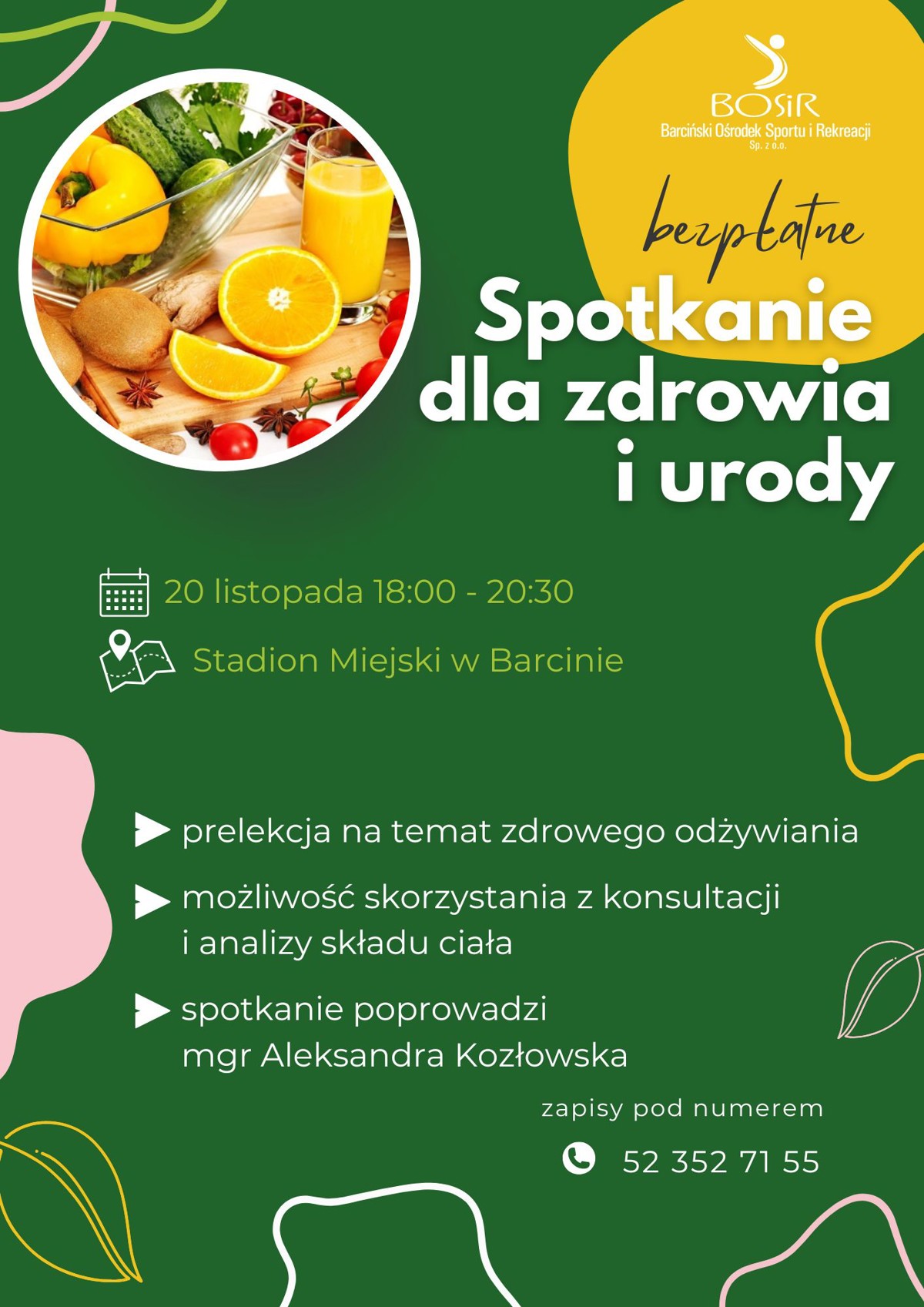 Zielony Organiczny Dietetyk Plakat A3 (1).jpg