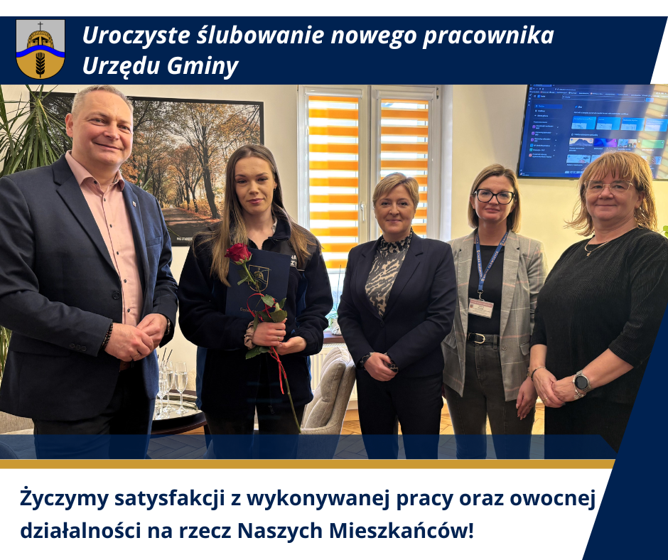 Uroczyste ślubowanie nowego pracownika Urzędu Gminy.png
