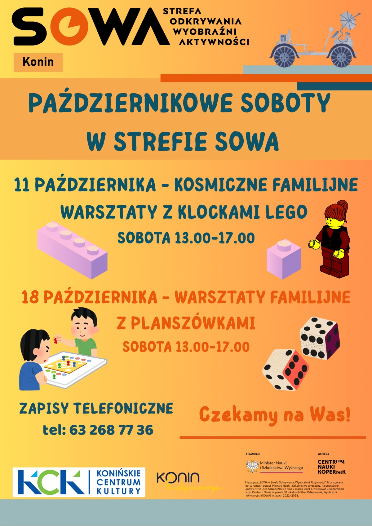11 PAŹDZIERNIKA - KOSMICZNE FAMILIJNE WARSZTATY Z KLOCKAMI LEGO SOBOTA 13.00-17.00 18 PAŹDZIERNIKA - WARSZTATY FAMILIJNE Z P.png