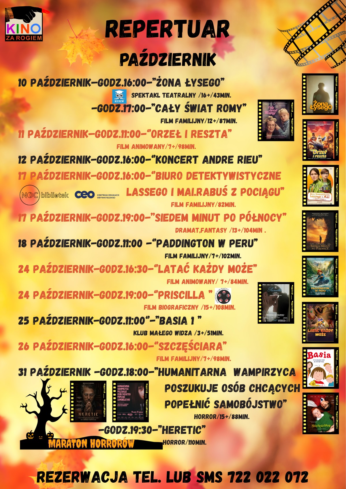 2 lipca–godz.1100-”Paddington” film familijny7+91min. 3 lipca–godz.1100-‘’miraculous.biedronka i czarny kot” film animowany7+98min. 7 lipca-godz.1800-‘’sami swoi początek” komedia13+115min. 8 lipc(1).png