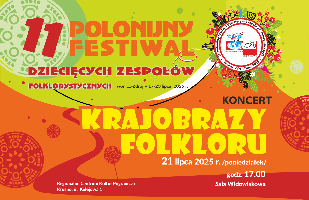 RCKP Festiwal Polonijnych Dziecięcych Zespołów Folklorystycznych 2025 grafika poziom(1).png