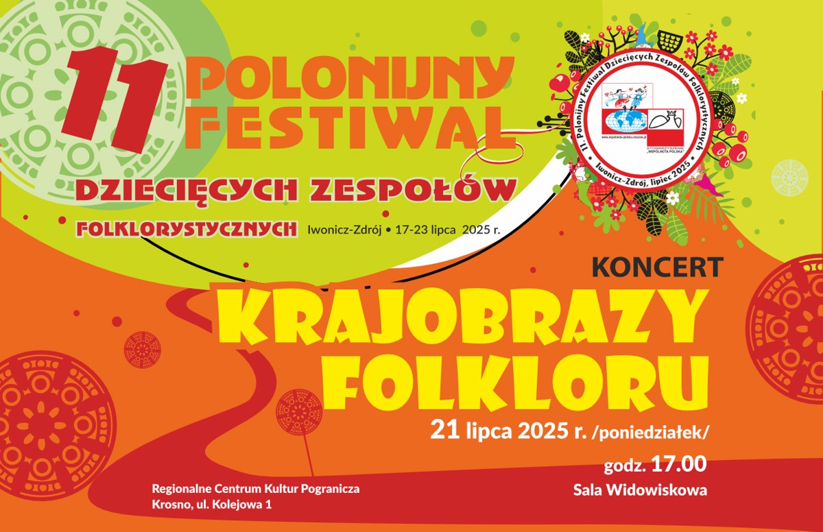 RCKP Festiwal Polonijnych Dziecięcych Zespołów Folklorystycznych 2025 grafika poziom(1).png