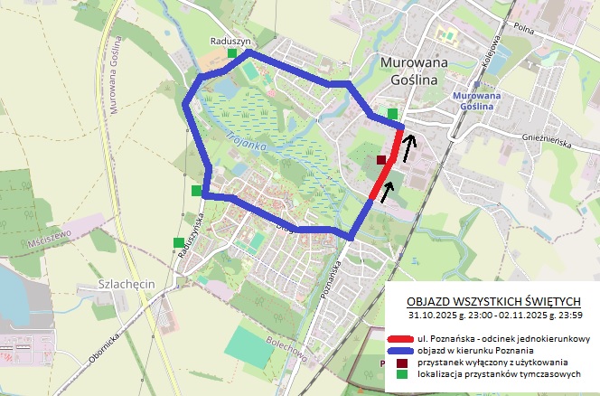 mapka objazdy - Wszystkich Świętych..jpg