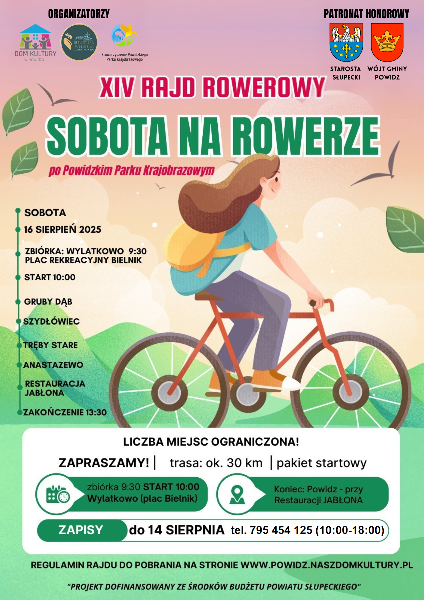 Plakat rajd sobota na rowerze.png