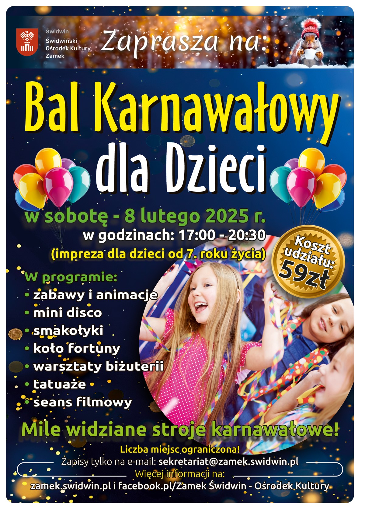 Bal Karnawałowy w Zamku Plakat A3.png