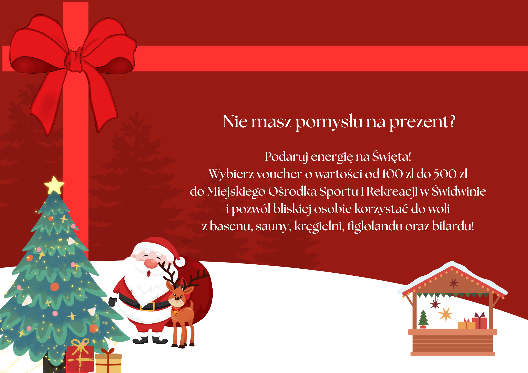 Red Illustrated Merry Christmas Poster A2 Landscape (2).png