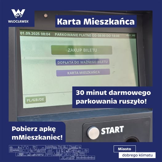trzydzieści minut darmowego parkowania ruszyło.jpg