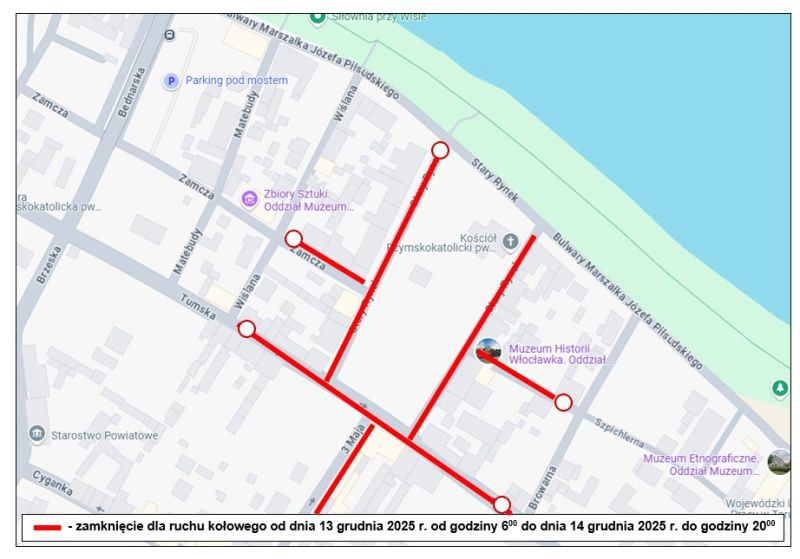 jarmark organizacja ruchu ulice nad Wisłą.jpg