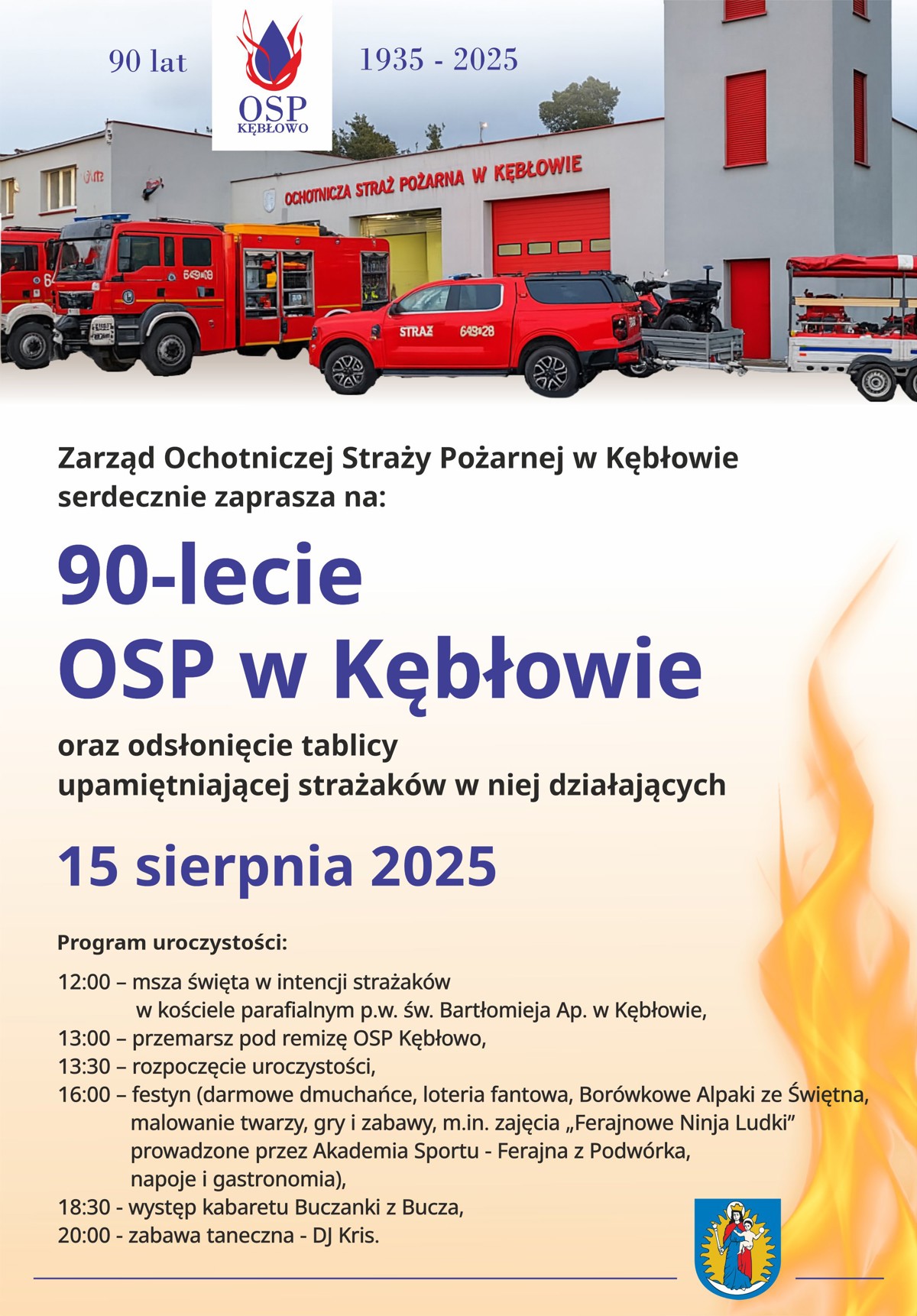 OSP Kębłowo 90-lecie - plakat pion 2.jpg