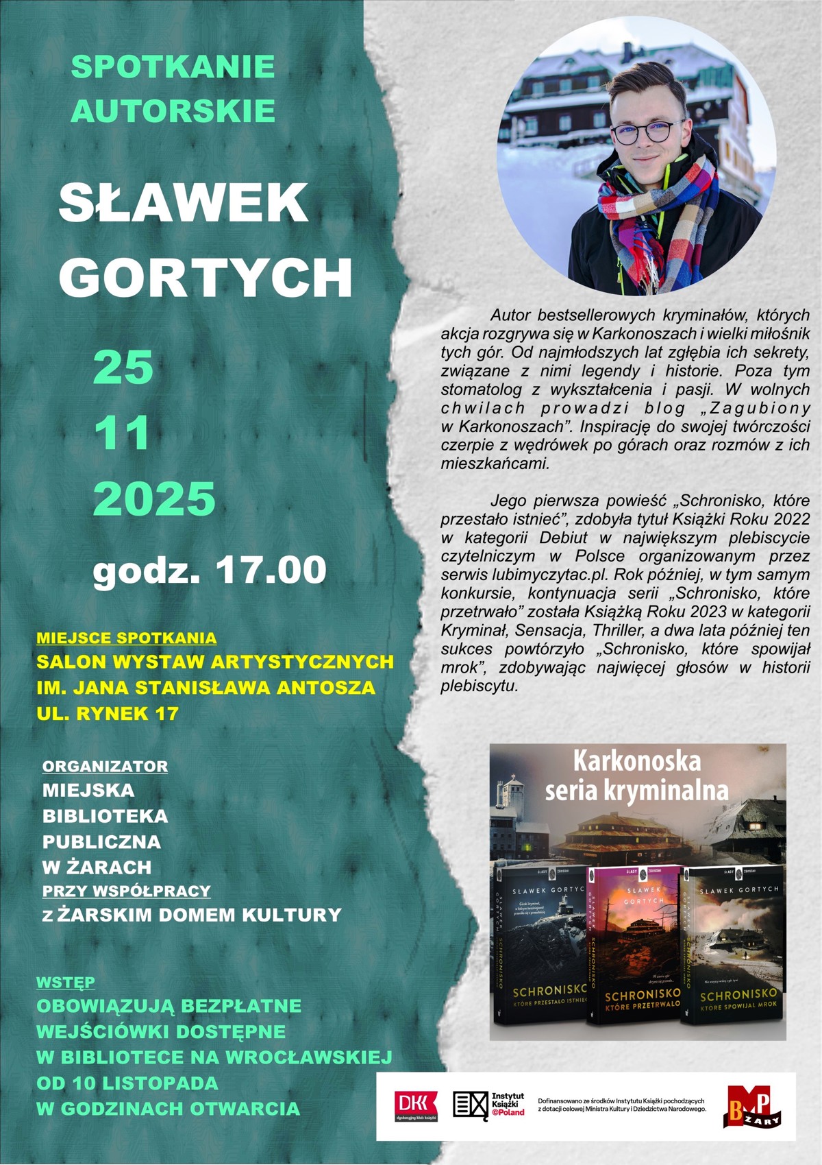 Plakat - Spotkanie autorskie ze Sławkiem Gortychem.jpg