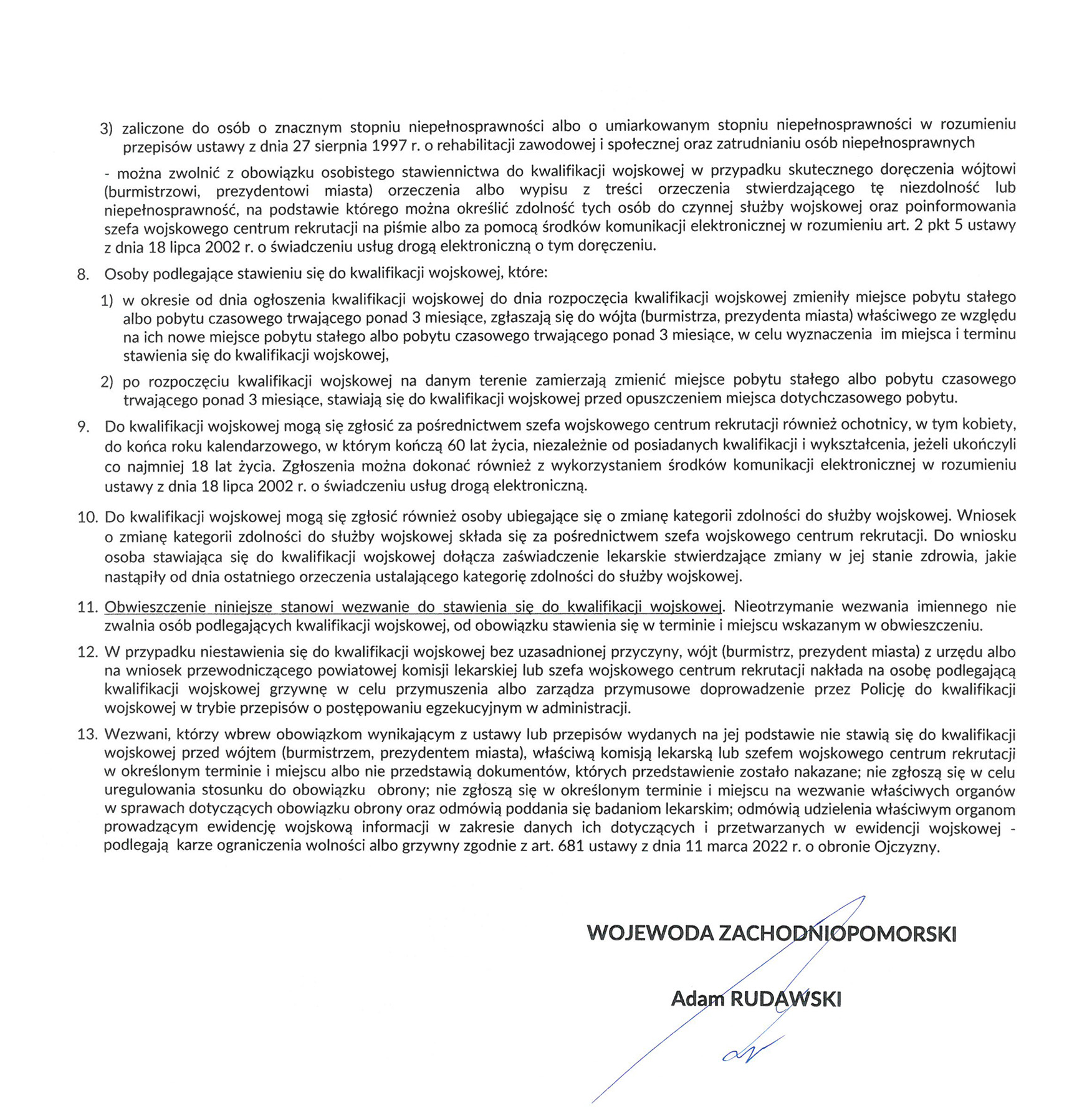 Obwieszczenie Wojewody Zachodniopomorskiego o kwalifikacji wojskowej w woj3.jpg